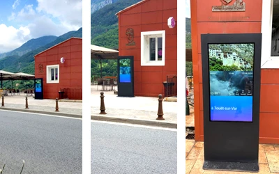 Bornes de diffusion vidéo en exterieur