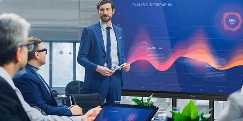 Ecrans numériques interactifs pour conférences et réunion d'entreprise